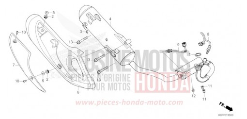 EXHAUST MUFFLER SH125ADR de 2024